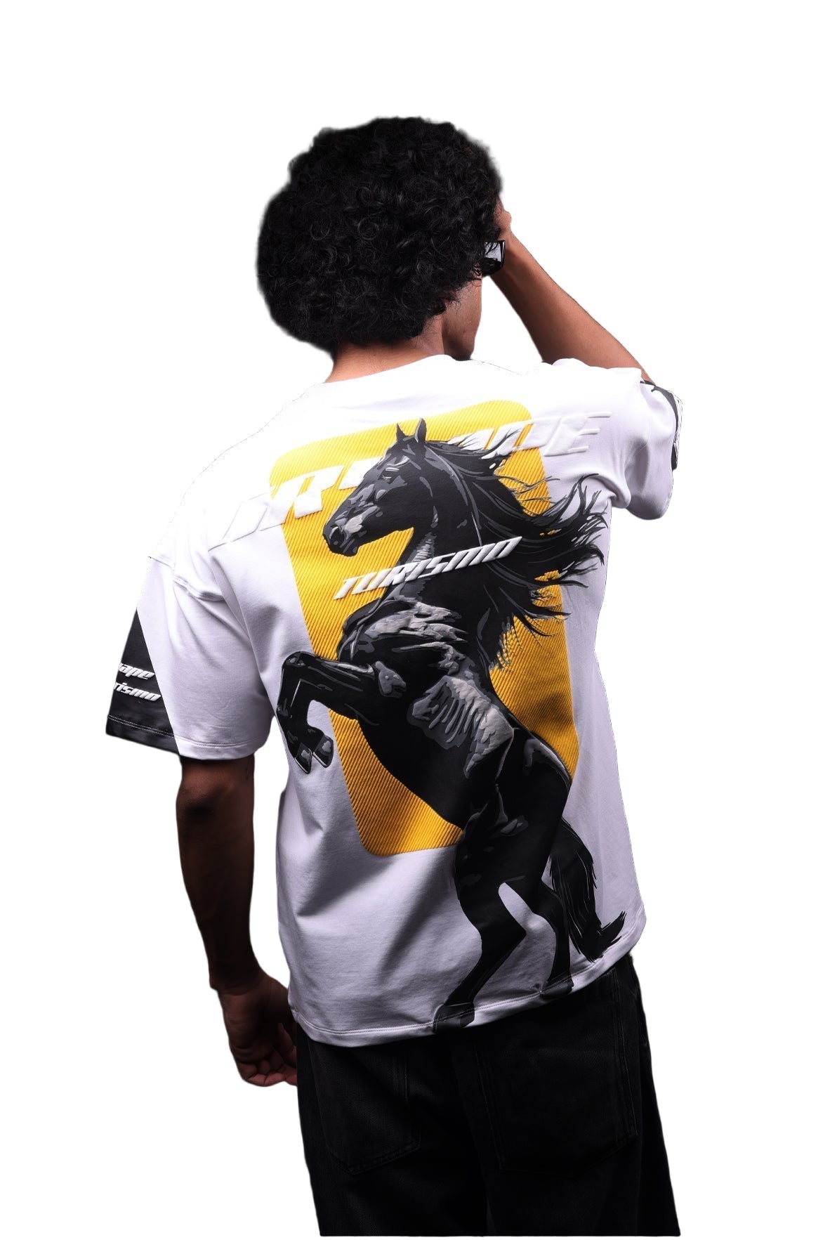 GT WHITE STALLION T-SHIRT
