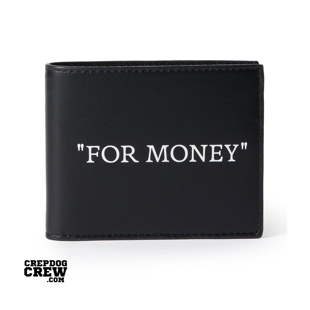 OFF WHITE QUOTE BIFOLD WALLET BLACK