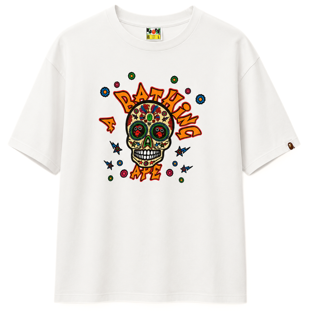 BAPE SUGAR SKULL TEE WHITE