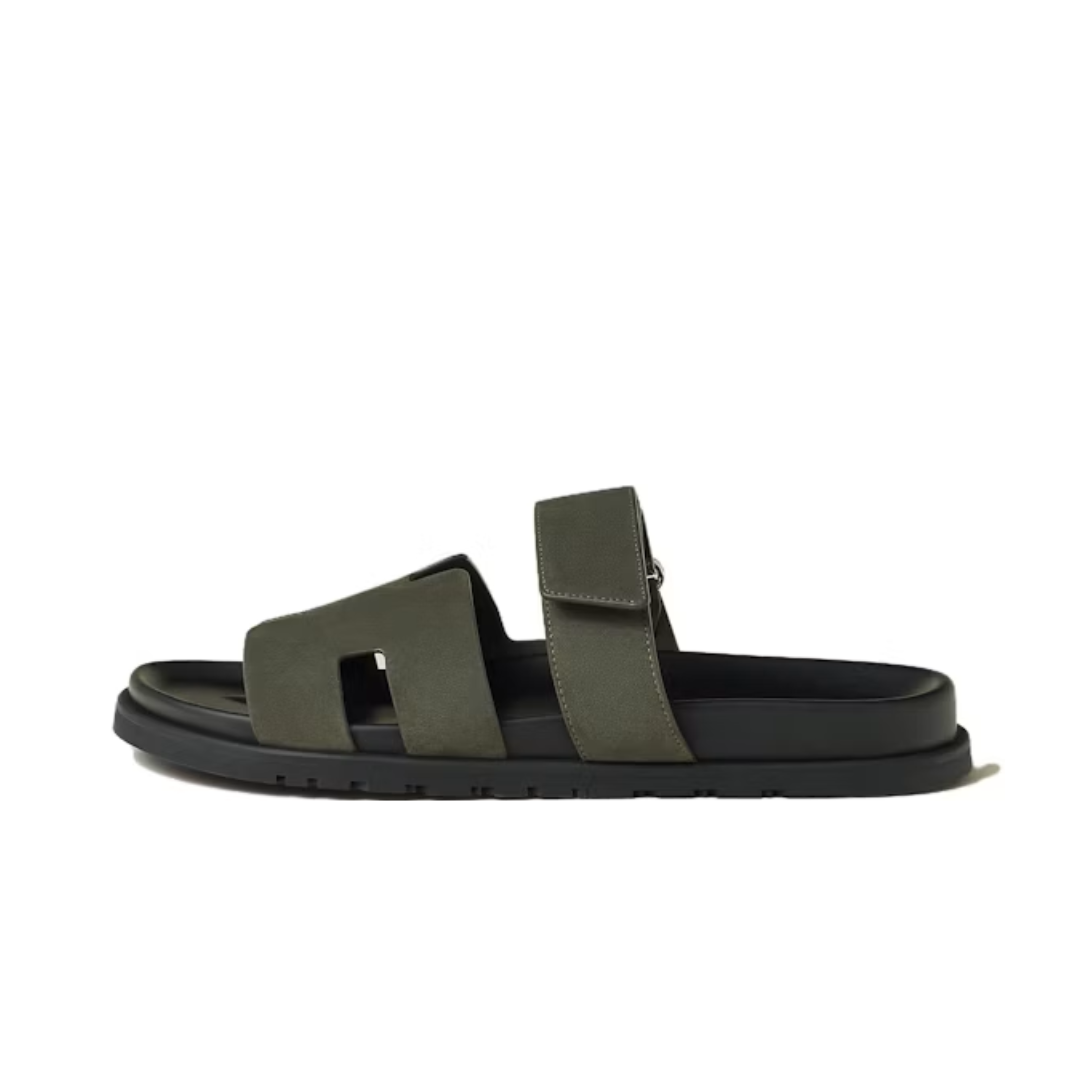 HERMES CHYPRE SANDAL Forest Green