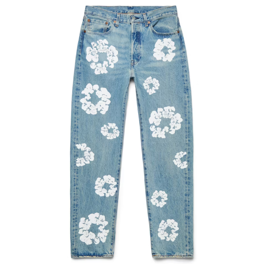 Denim Tears x Levi's Cotton Wreath Jean Light Wash
