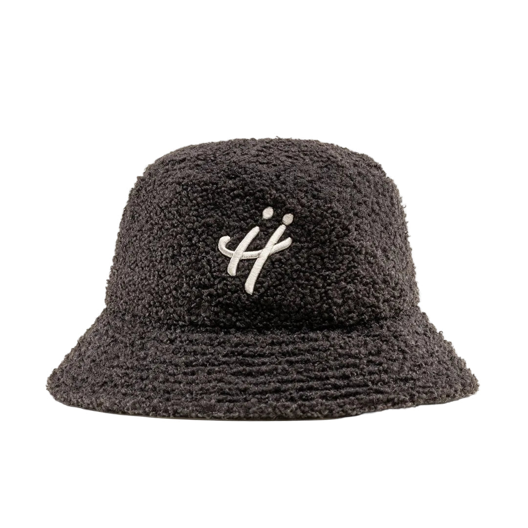 "The signature H" black bucket hat