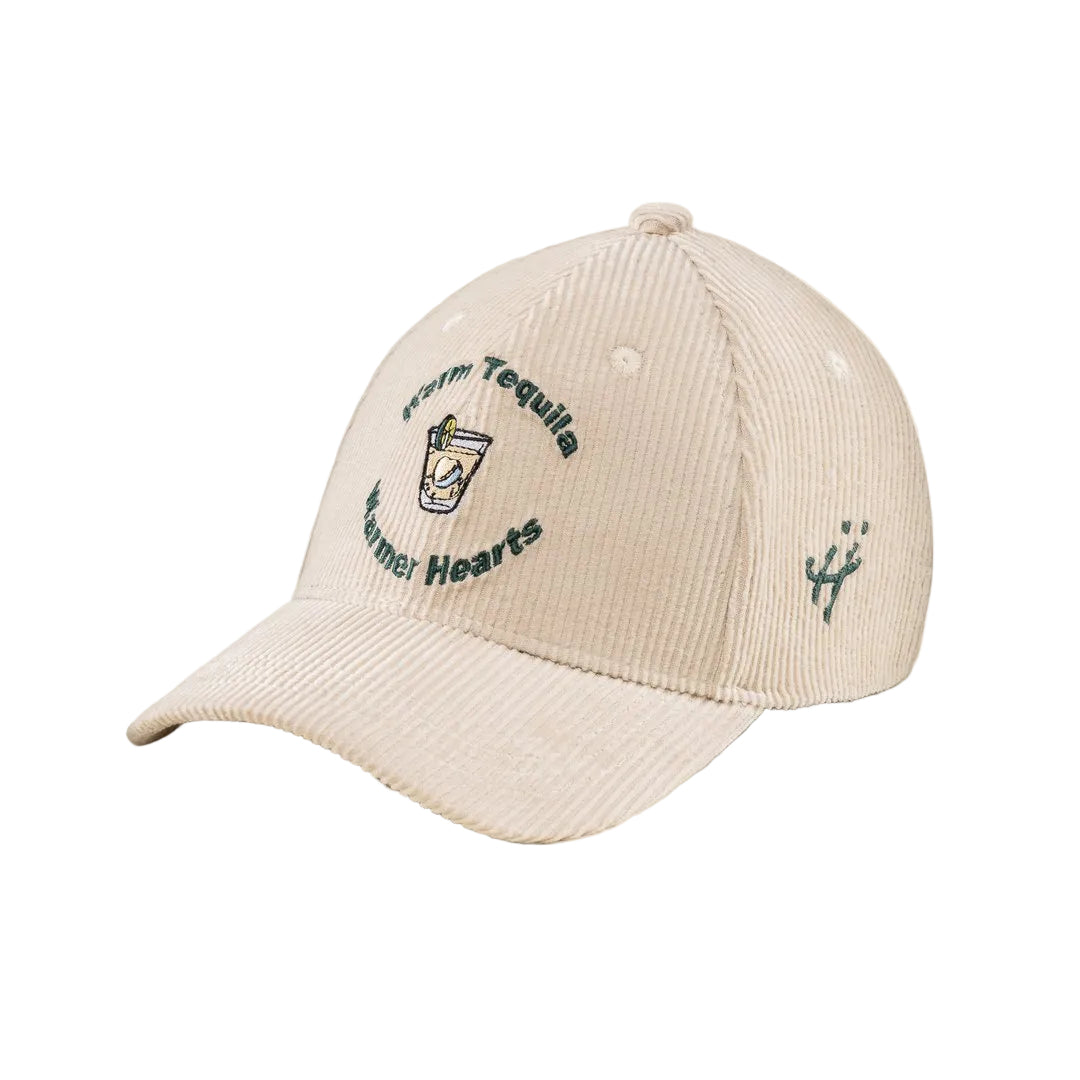 "Night faded, but the love didn’t" corduroy cap