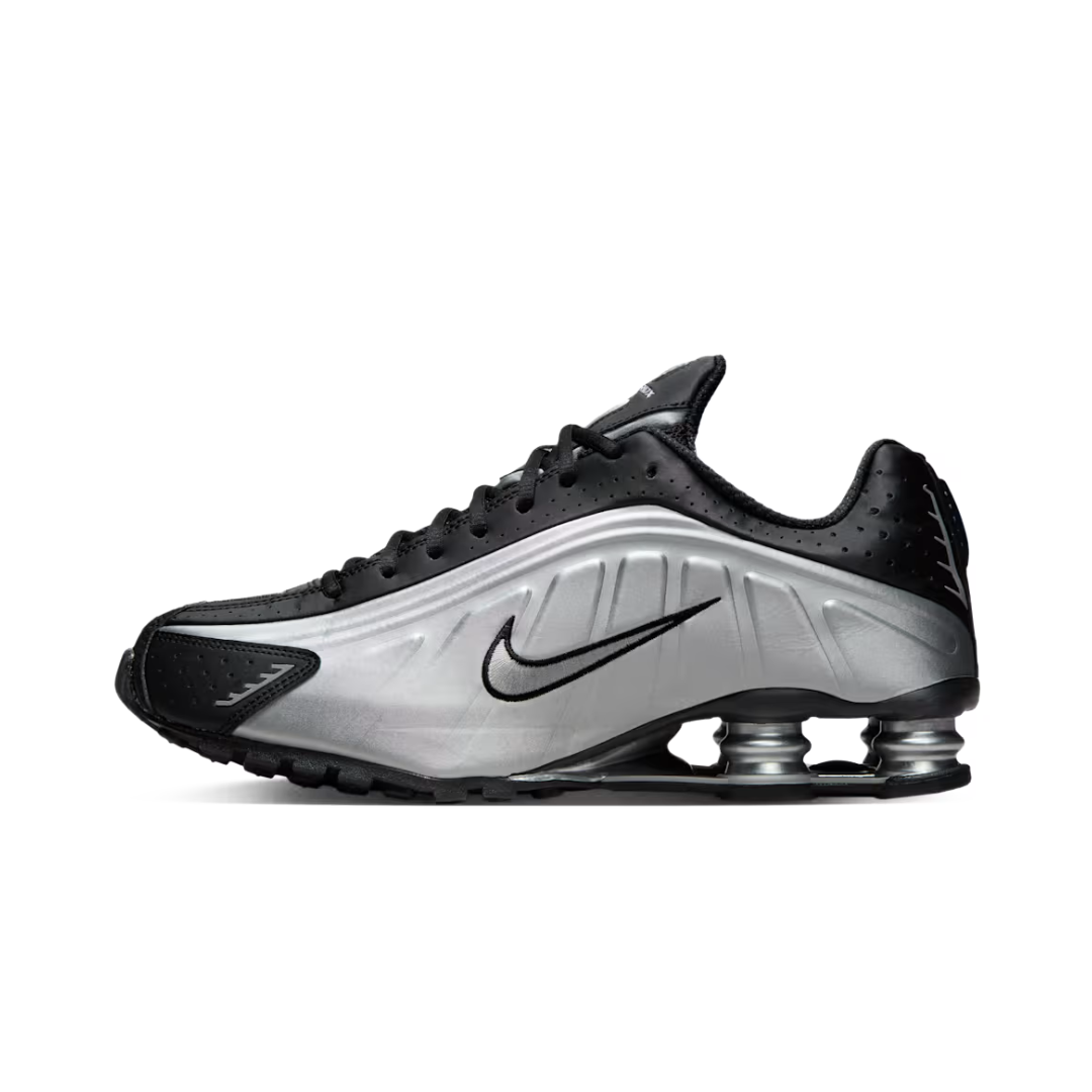 Nike Shox R4 Metallic Silver Black