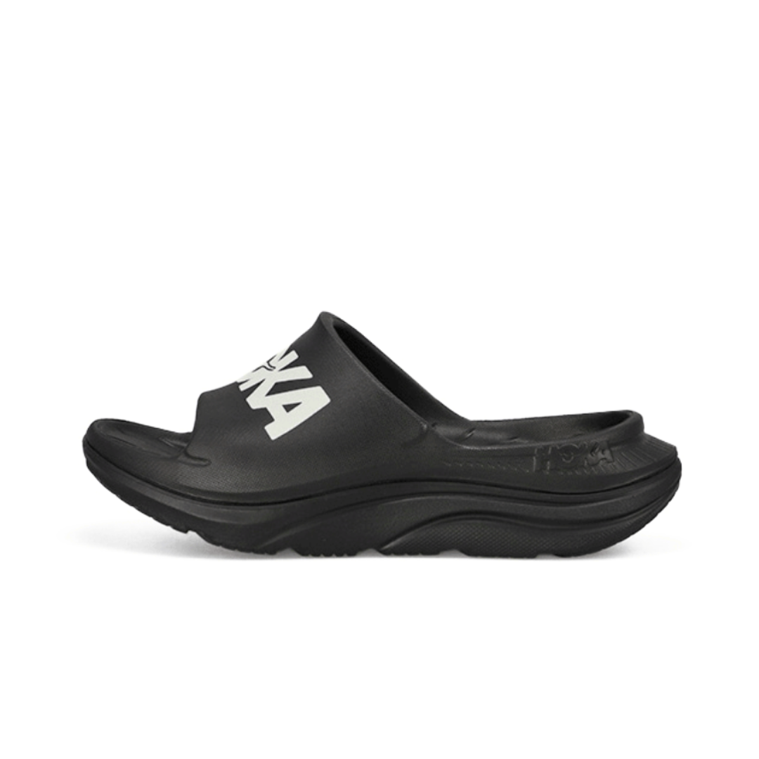 Hoka One One Ora Athletic Slide Black White