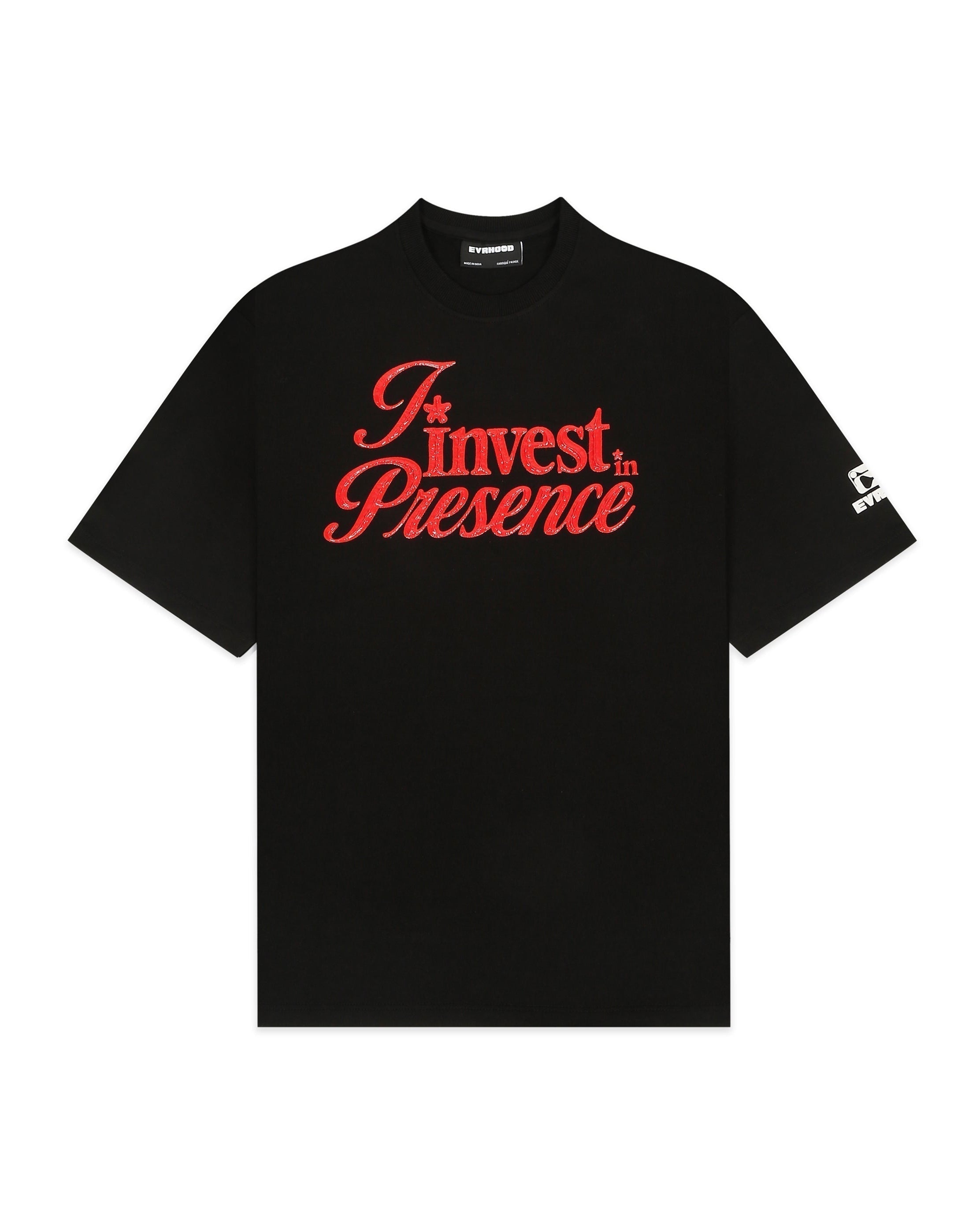 The Presence Tee - Black - Evrhood oversized typographic t-shirt