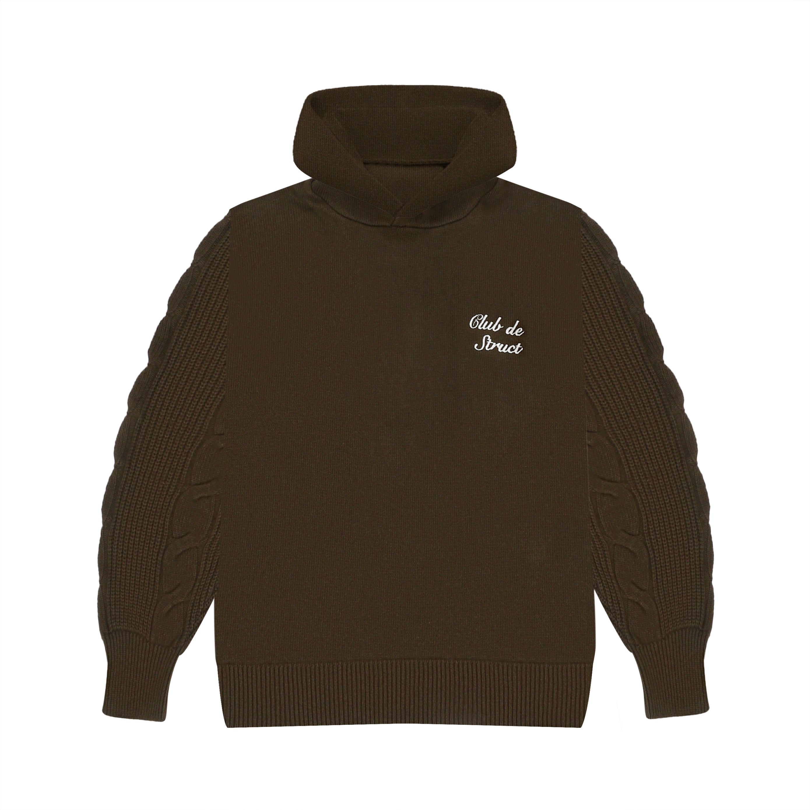 HERITAGE CABLE KNIT HOODIE