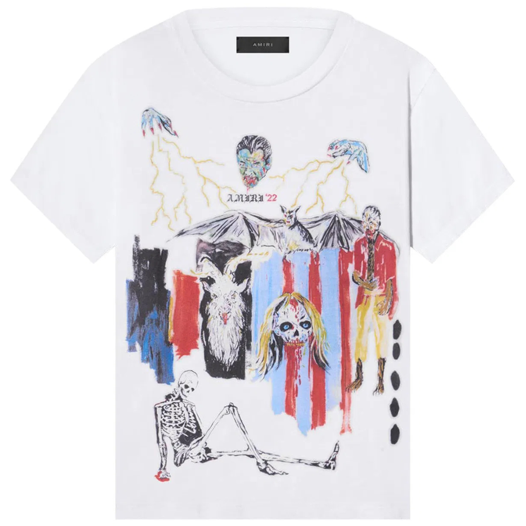 AMIRI Blood 38 Tee White