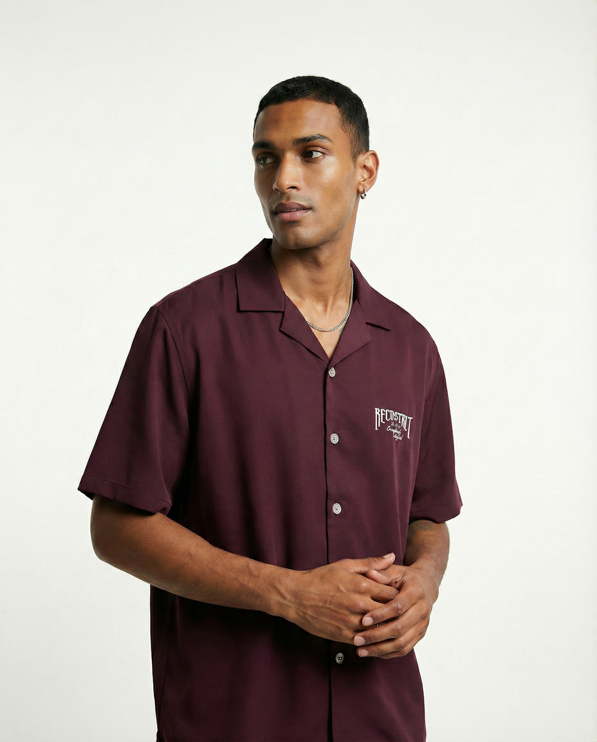 Signature Crepe - Dark maroon