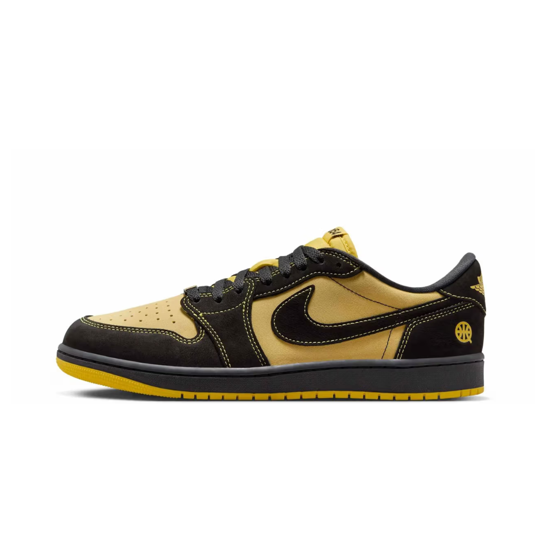 Jordan 1 Retro Low OG Quai 54 Black Tour Yellow Red