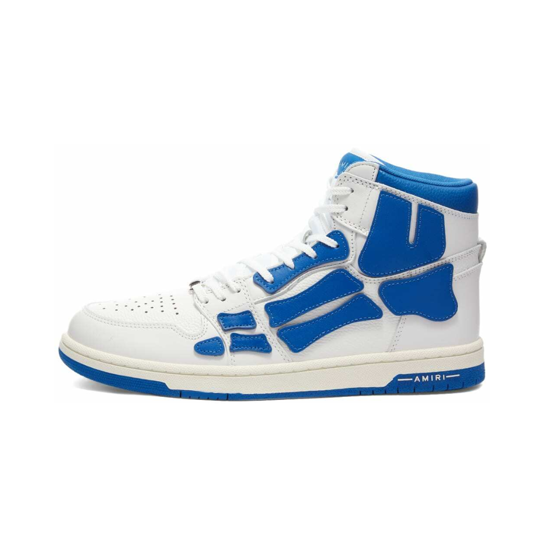 AMIRI Skel Panelled High Top White Blue