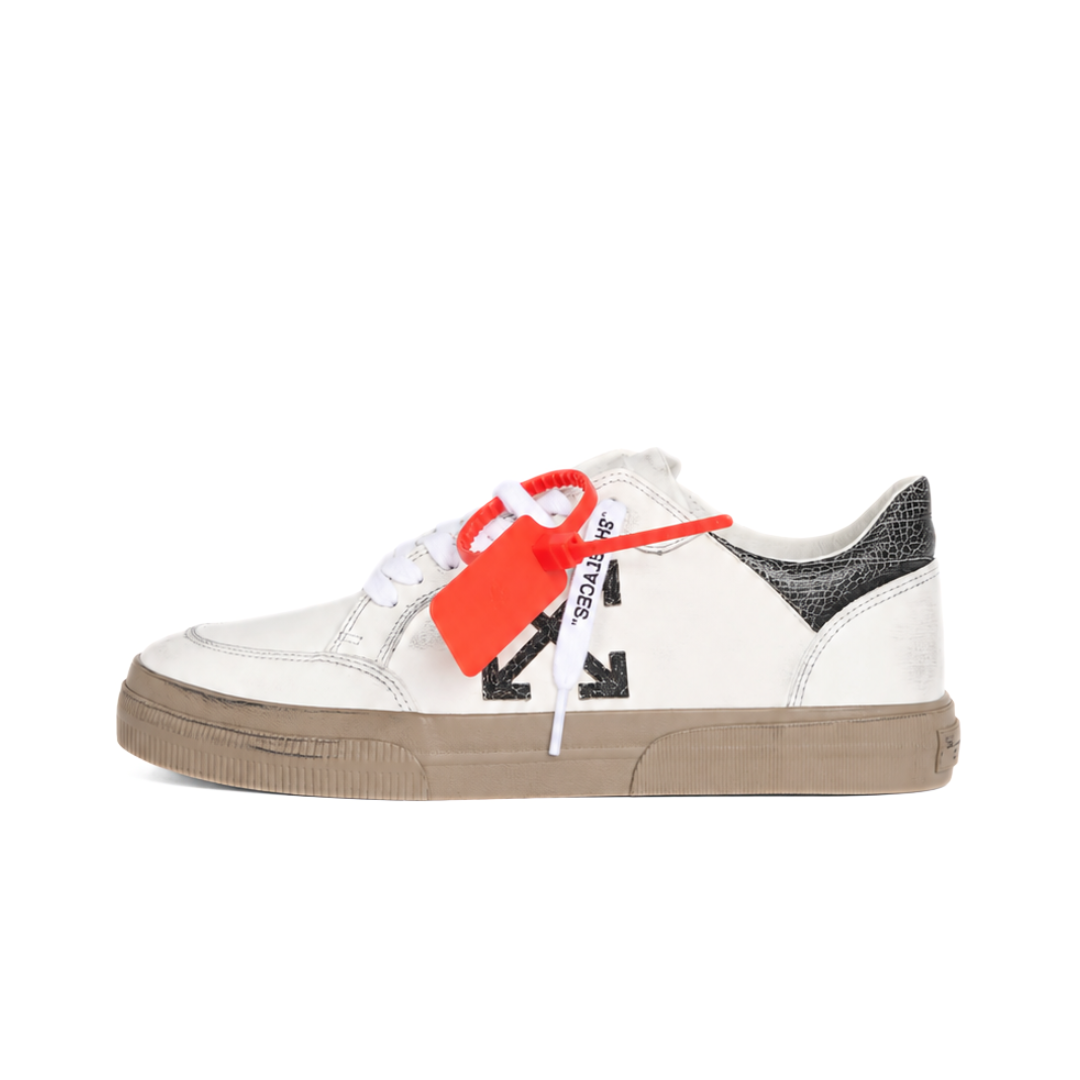 OFF WHITE Vulcanized Low Vintage WHITE BLACK