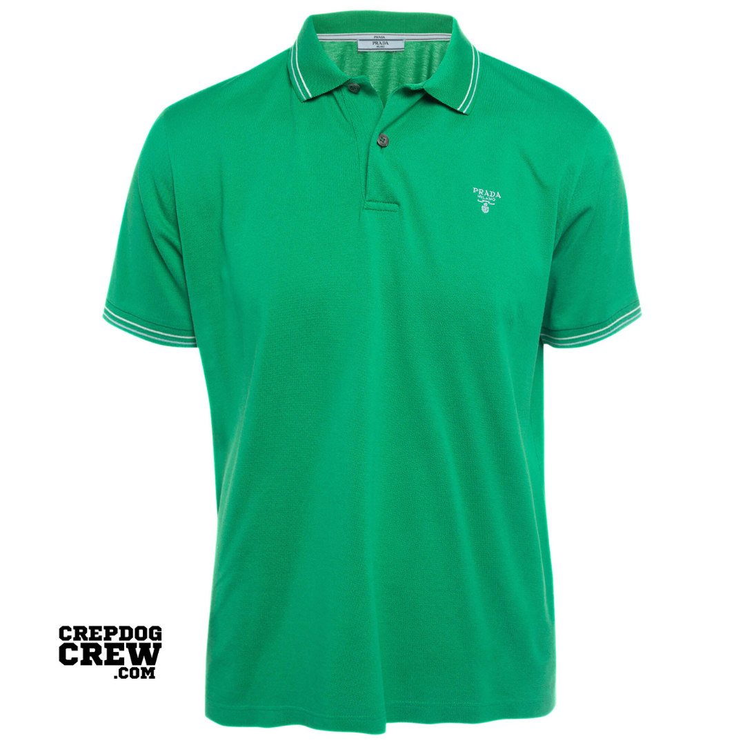 トップス PRADA logo plate polo shirt PRADA | Logo Polo Shirt | Men | Black | Flannels Fashion Ireland