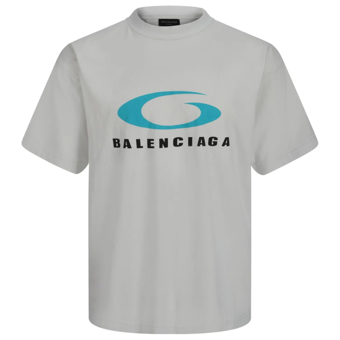 BALENCIAGA LOOP SPORTS ICON Tee LIGHT GREY XS