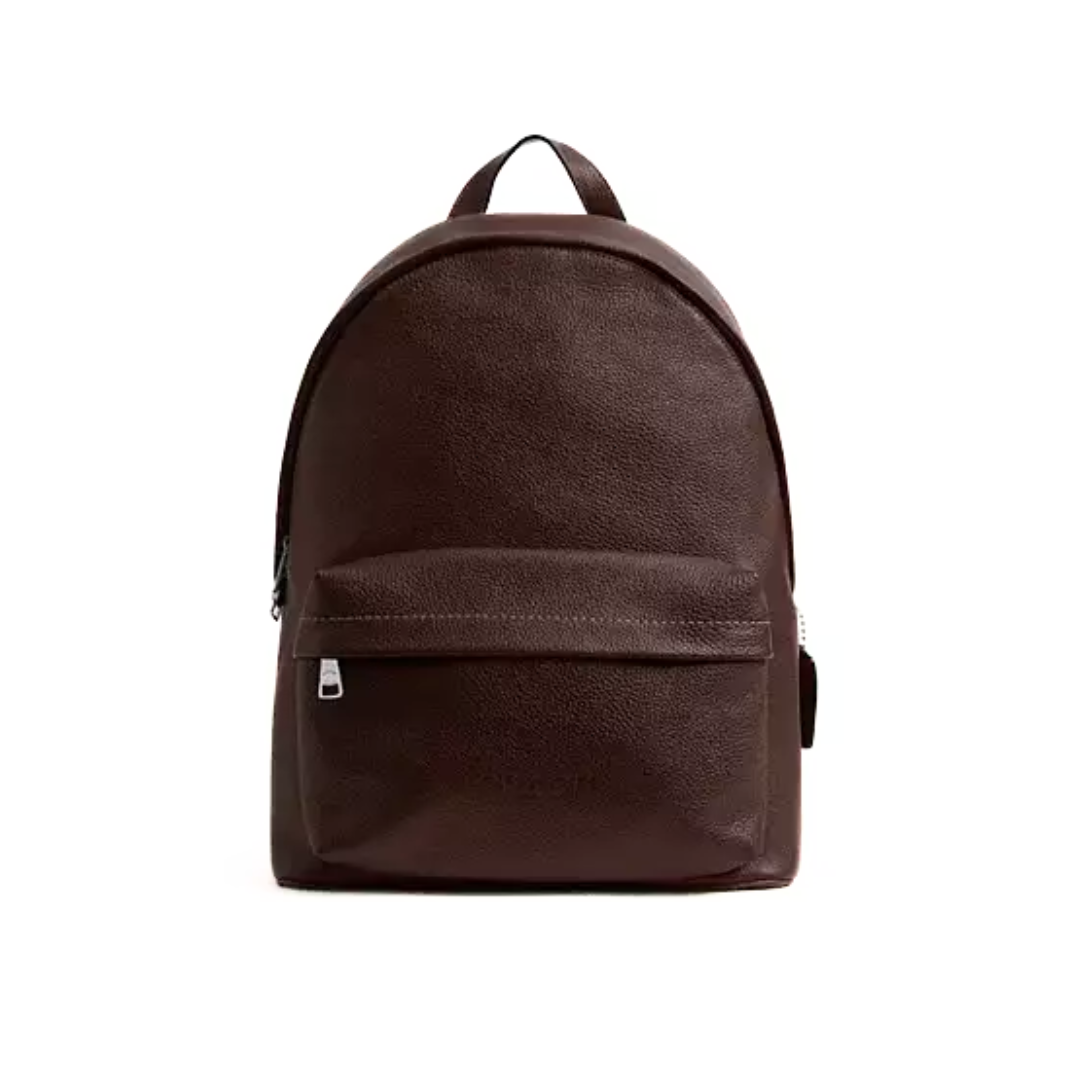 Coach Taylor Backpack pebbled leather Silver Maple