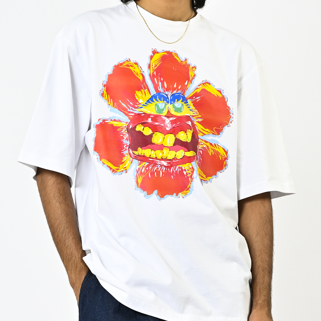 Bright orange expressions t-shirt