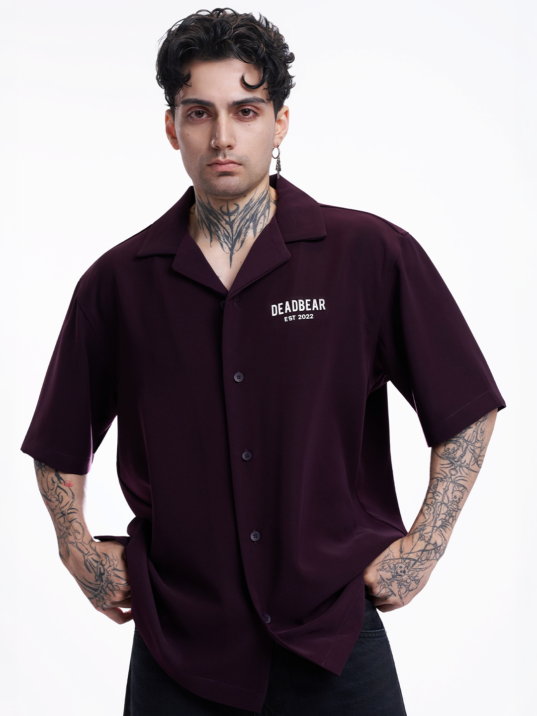 Bowling Shirt Deep Plum