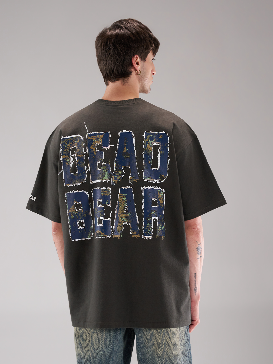 Fake Denim Tee Grey