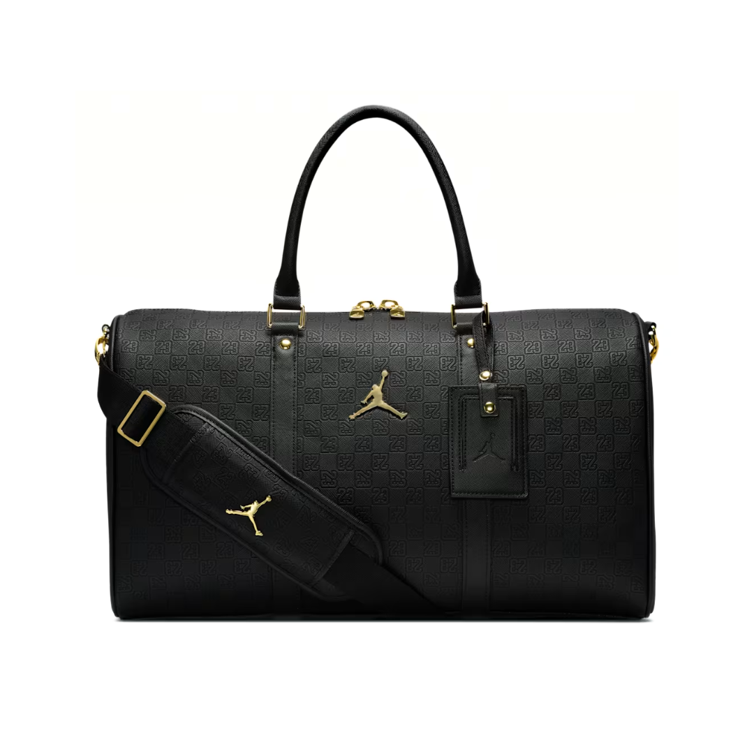 Jordan Monogram Duffle Bag 25L Black Gold