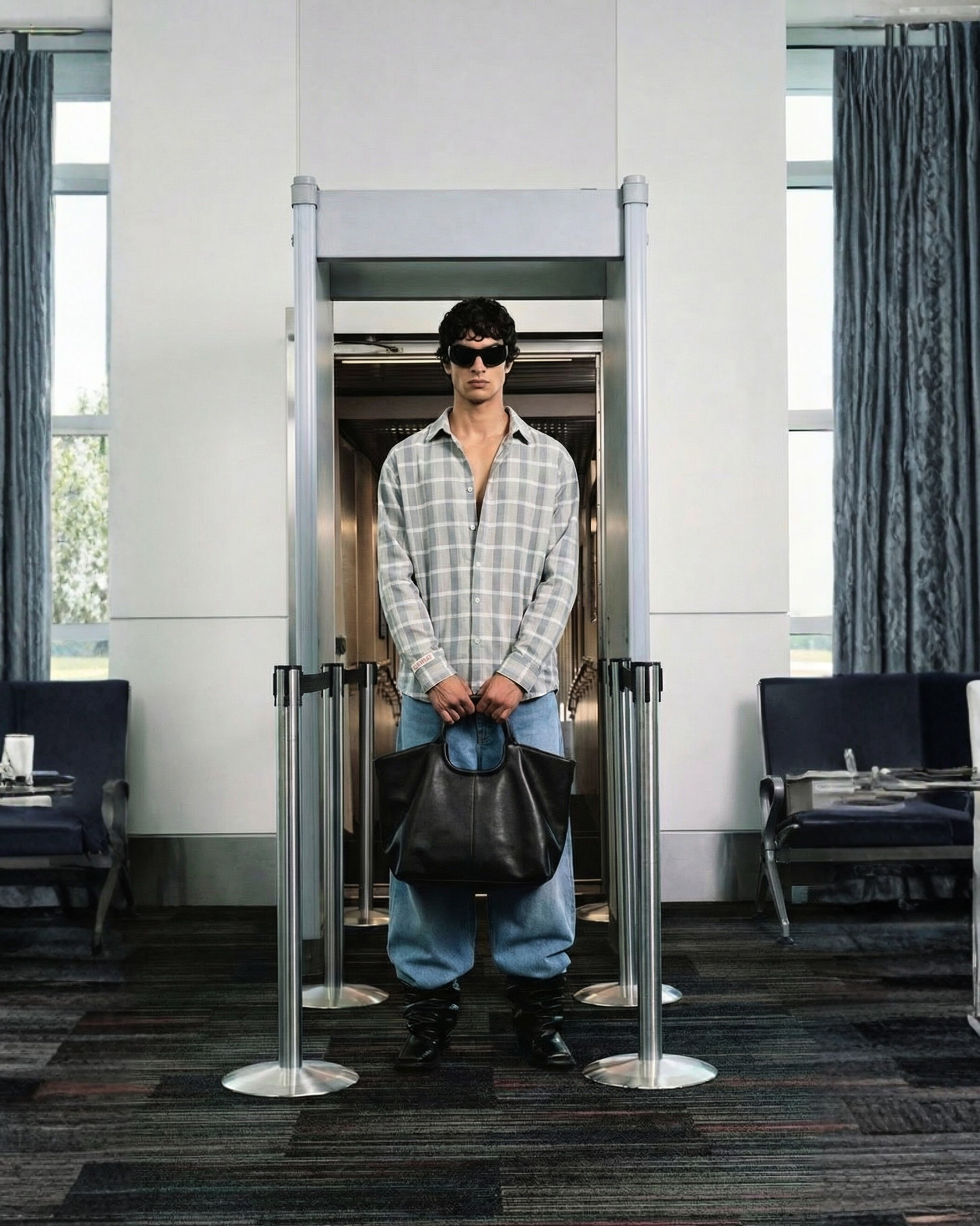 Checkered Shirt Blue