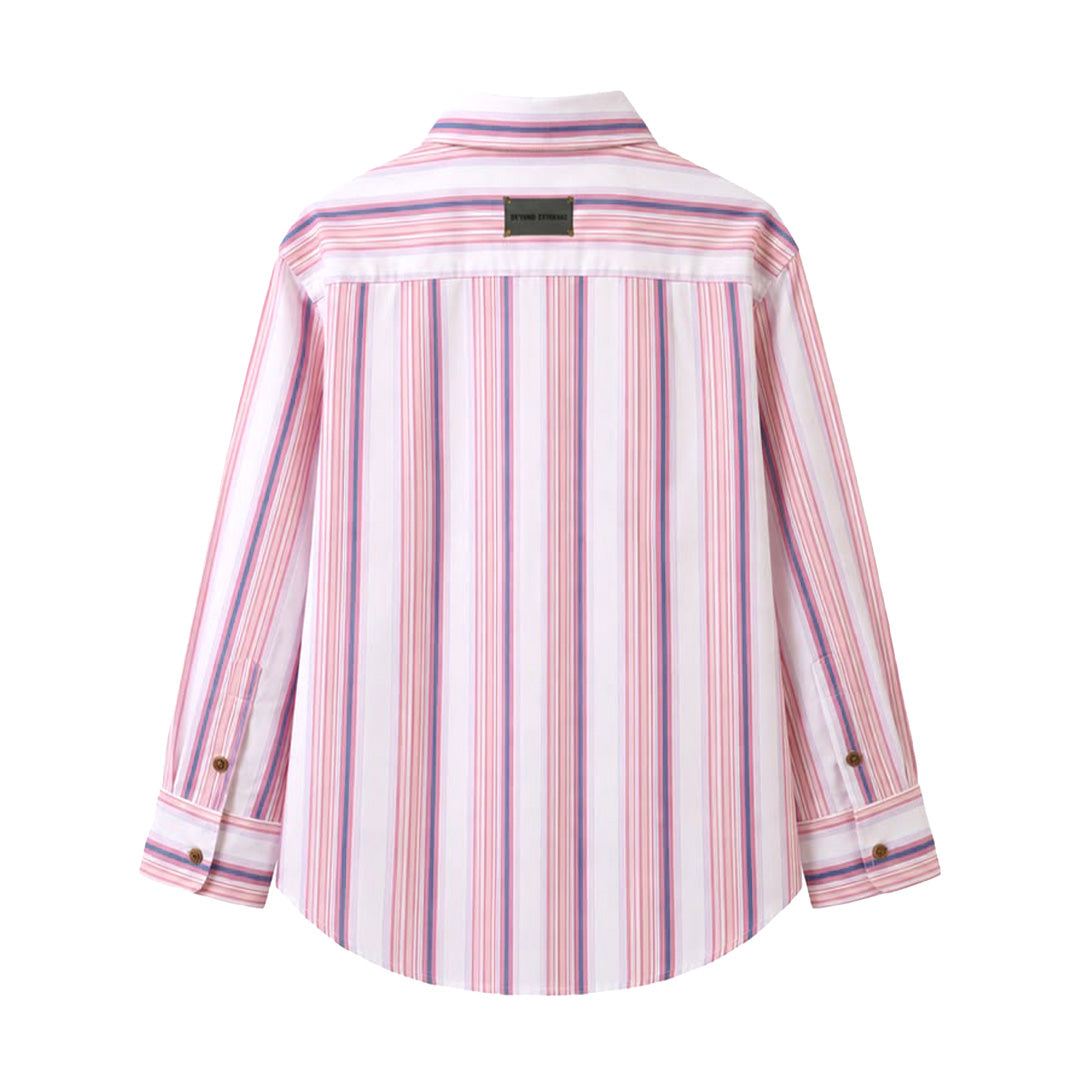 Seersucker Shirt in Morning Stripes