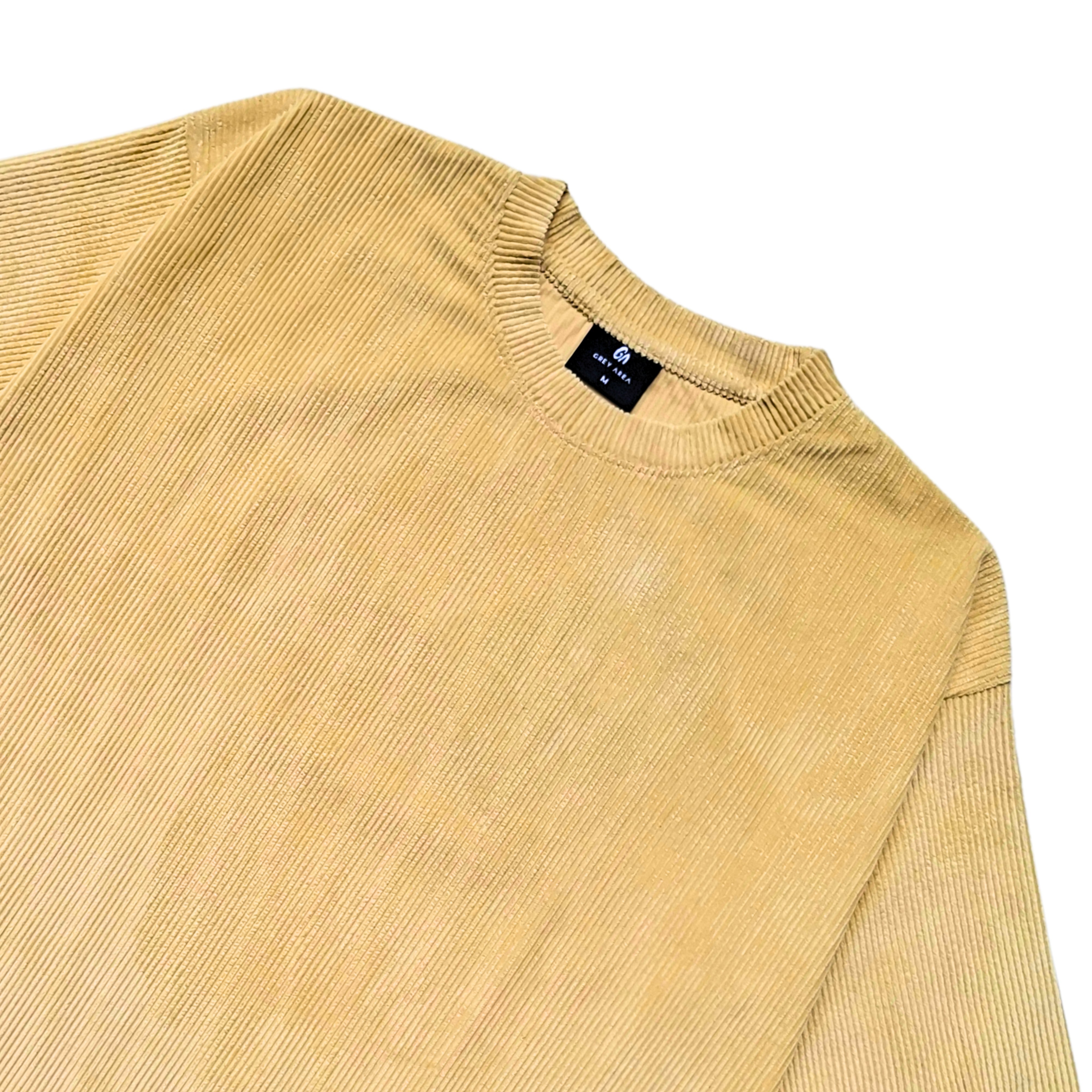 LT. YELLOW CORDUROY TSHIRT