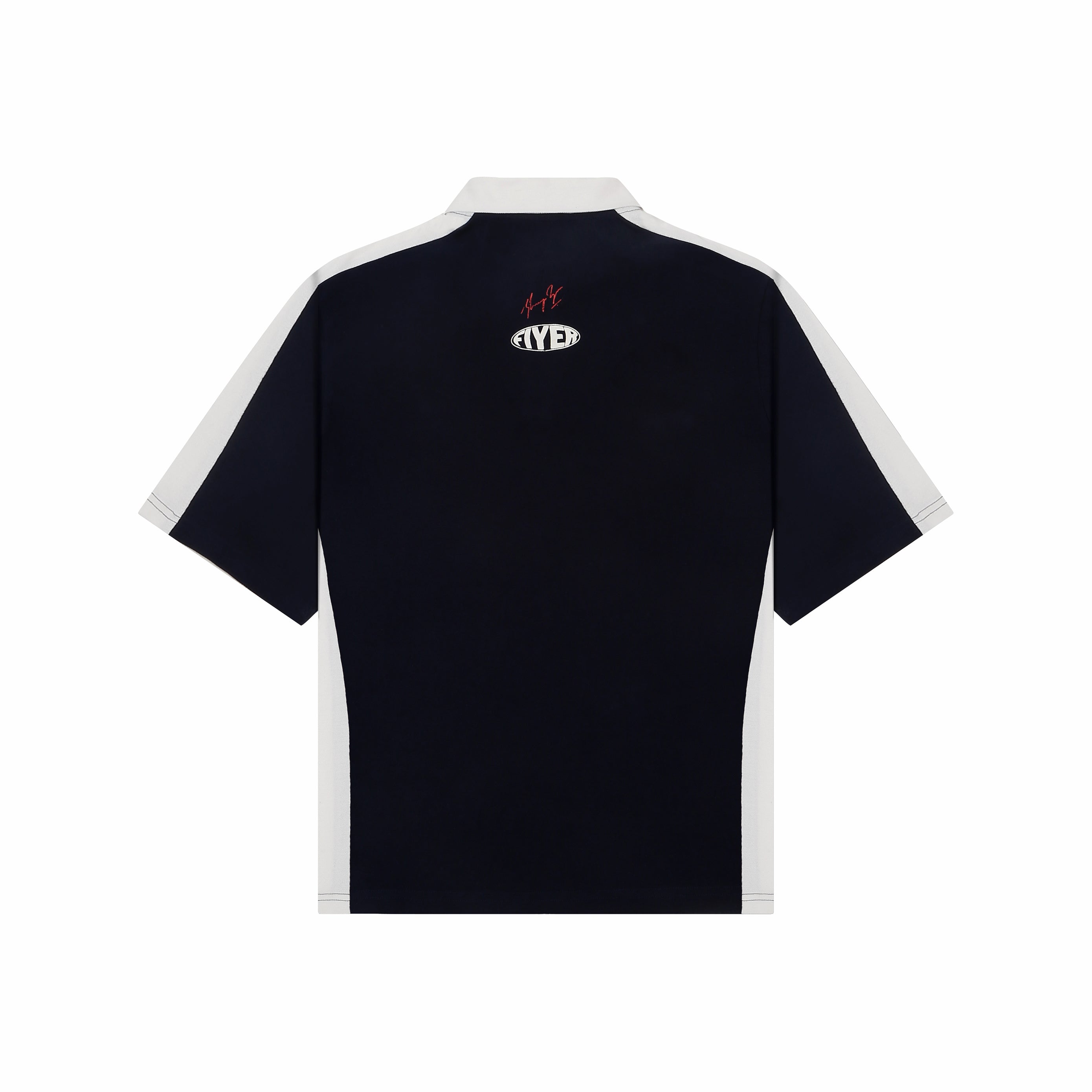 Shreyas Iyer x HUEMN 'Fiyer' T-shirt (Navy Blue)