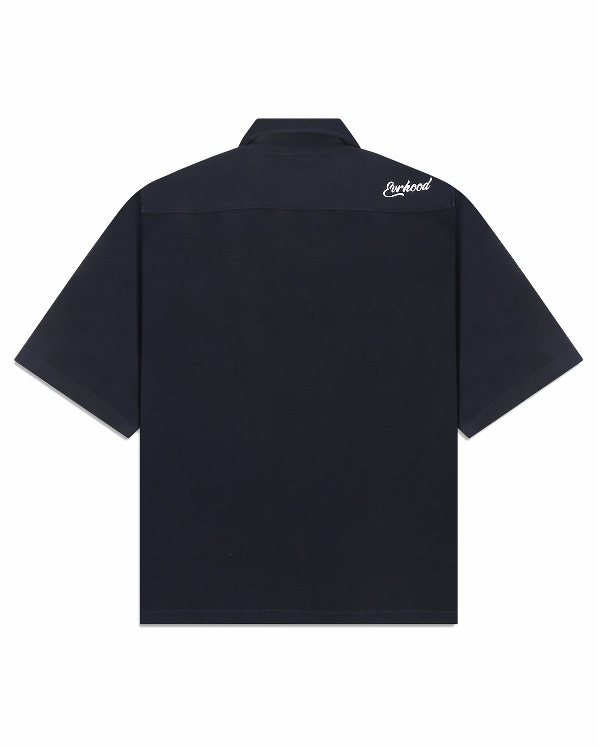 Bowling Shirt - Blue - Evrhood oversized shirt on model