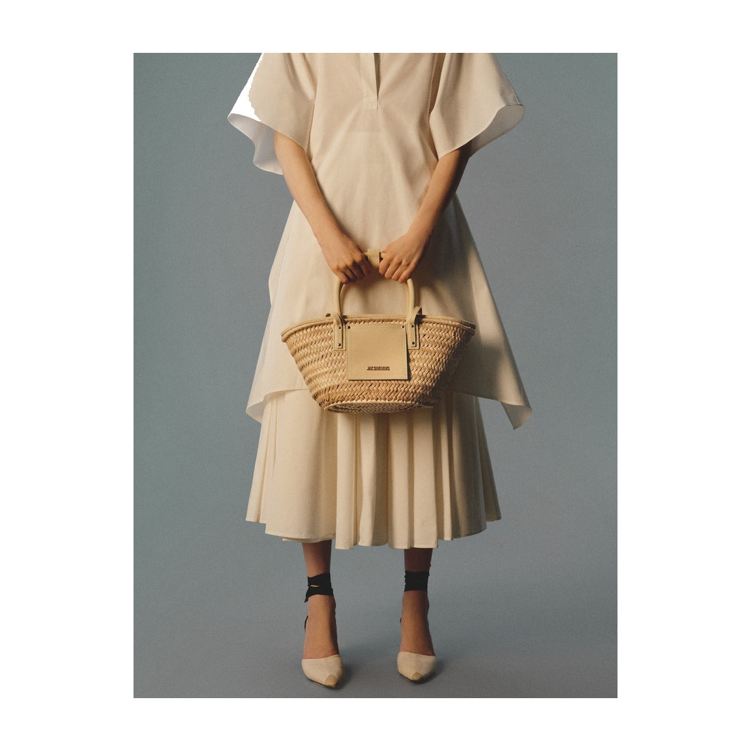 jacquemus The small Soli basket Ivory