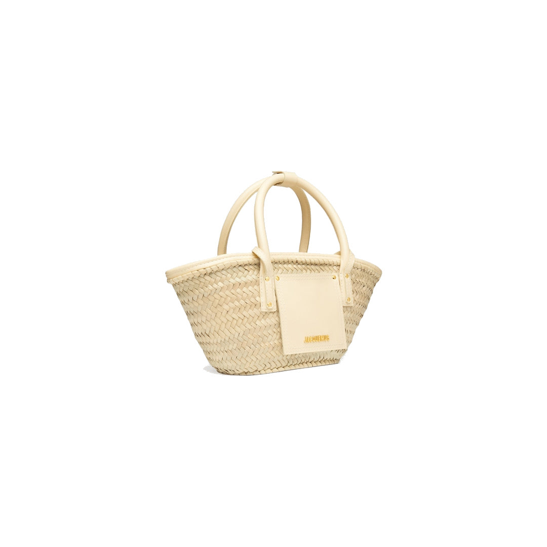 jacquemus The small Soli basket Ivory