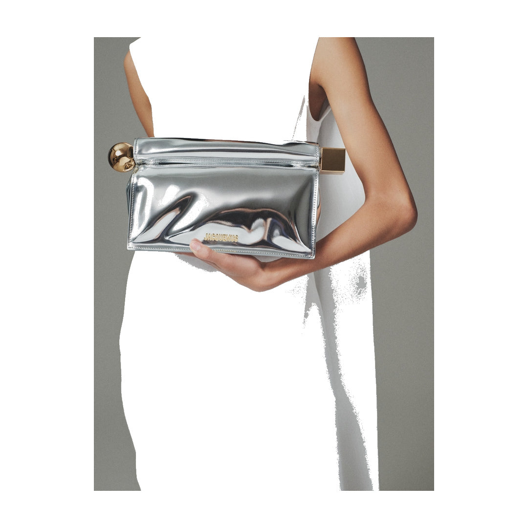 jacquemus The Rond Carré clutch Silver