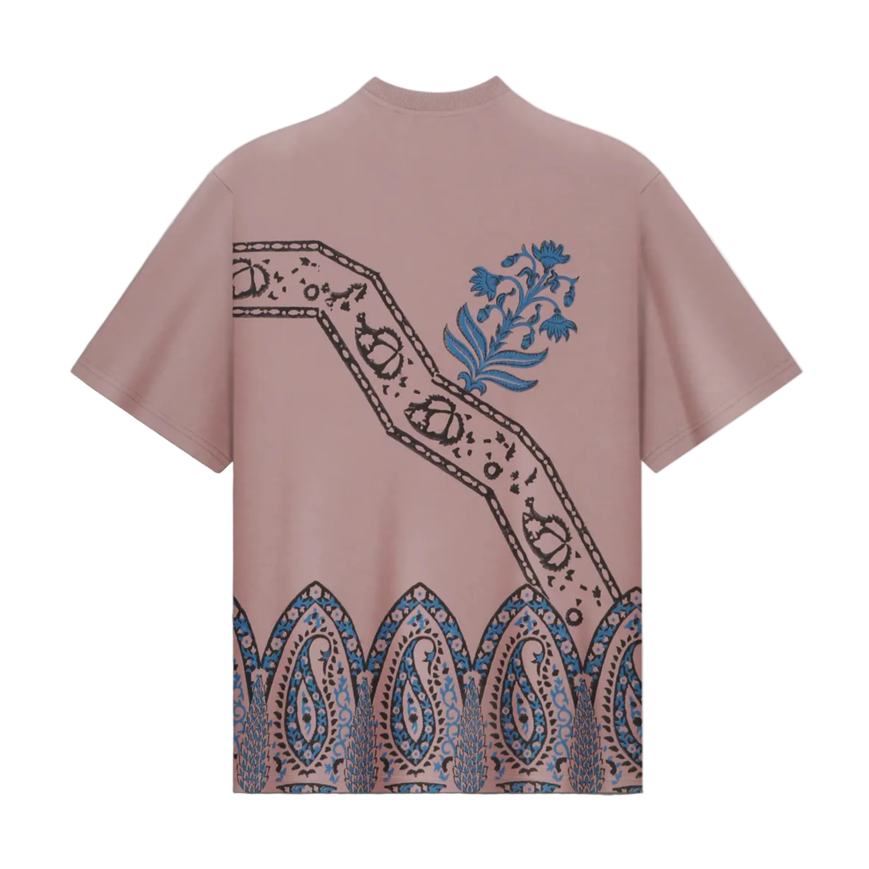 Mauve Block Printed - Tshirt
