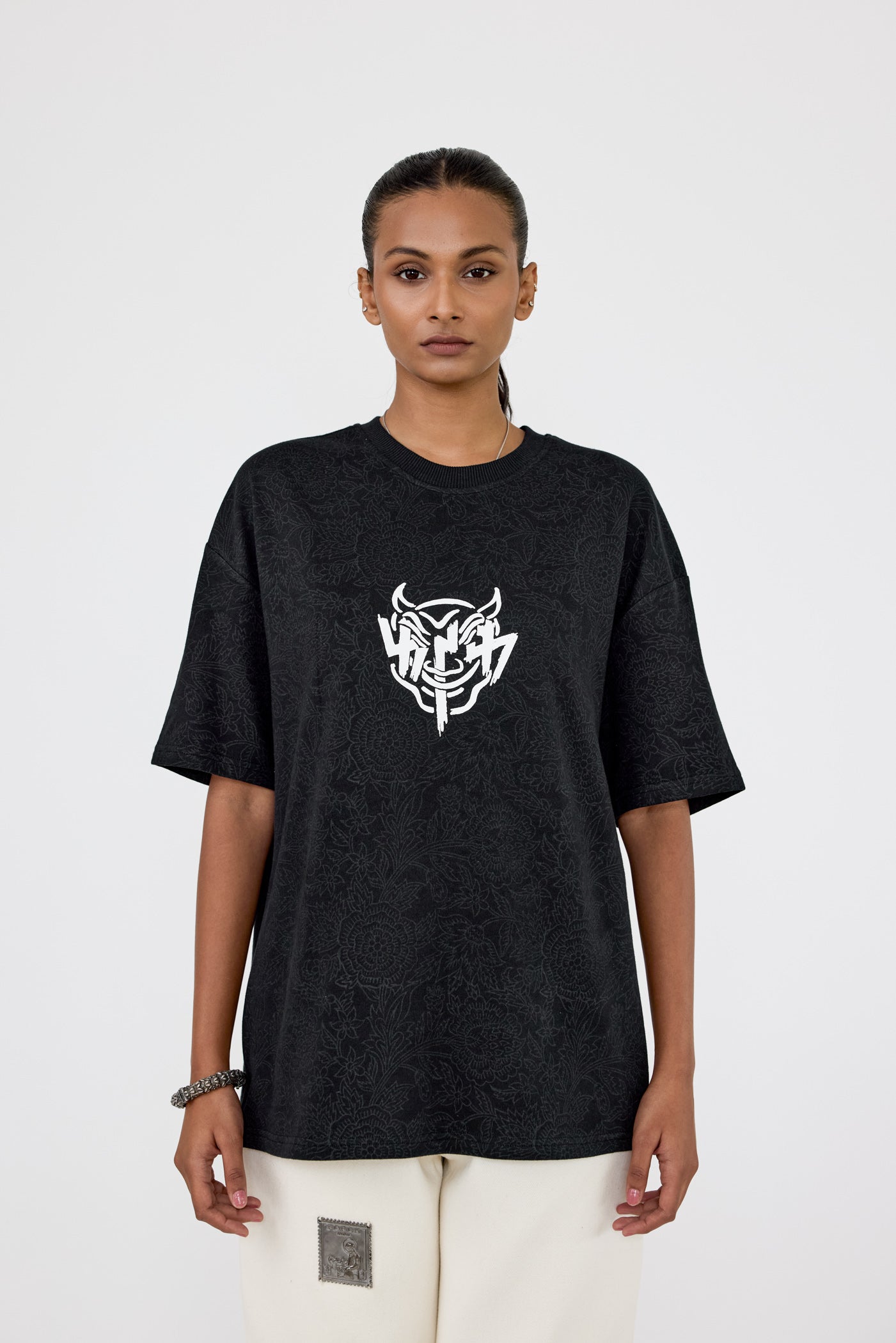 Buri Nazar' blockprint T-shirt