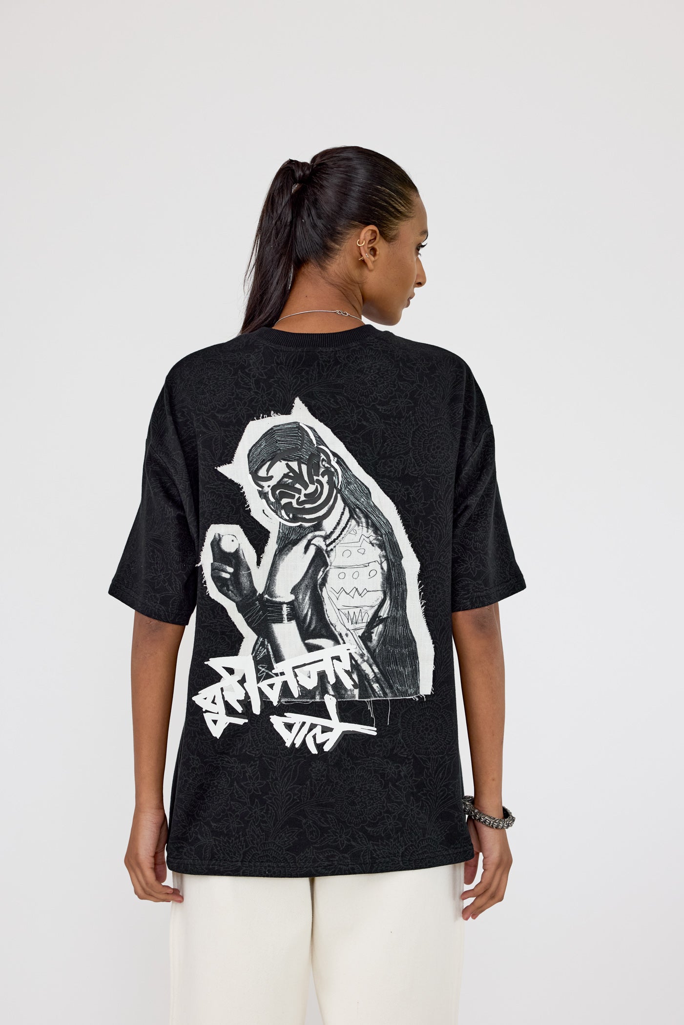 Buri Nazar' blockprint T-shirt