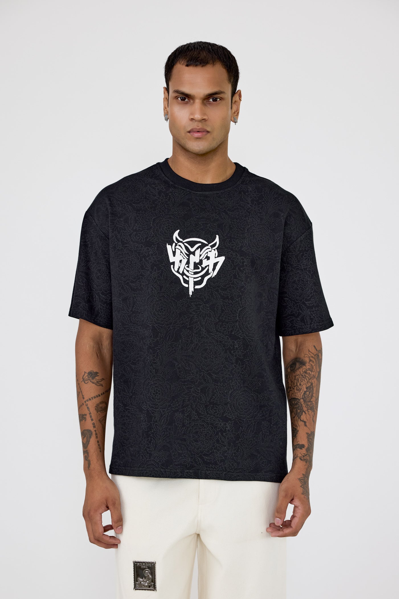 Buri Nazar' blockprint T-shirt