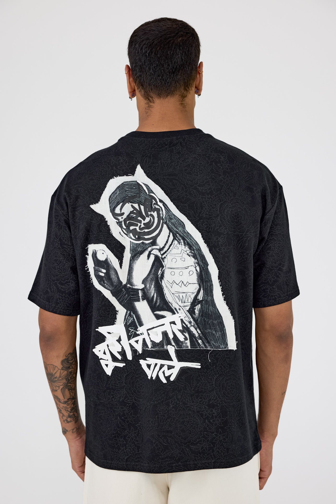 Buri Nazar' blockprint T-shirt