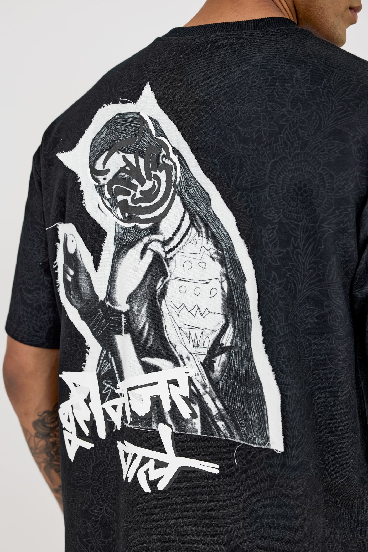 Buri Nazar' blockprint T-shirt