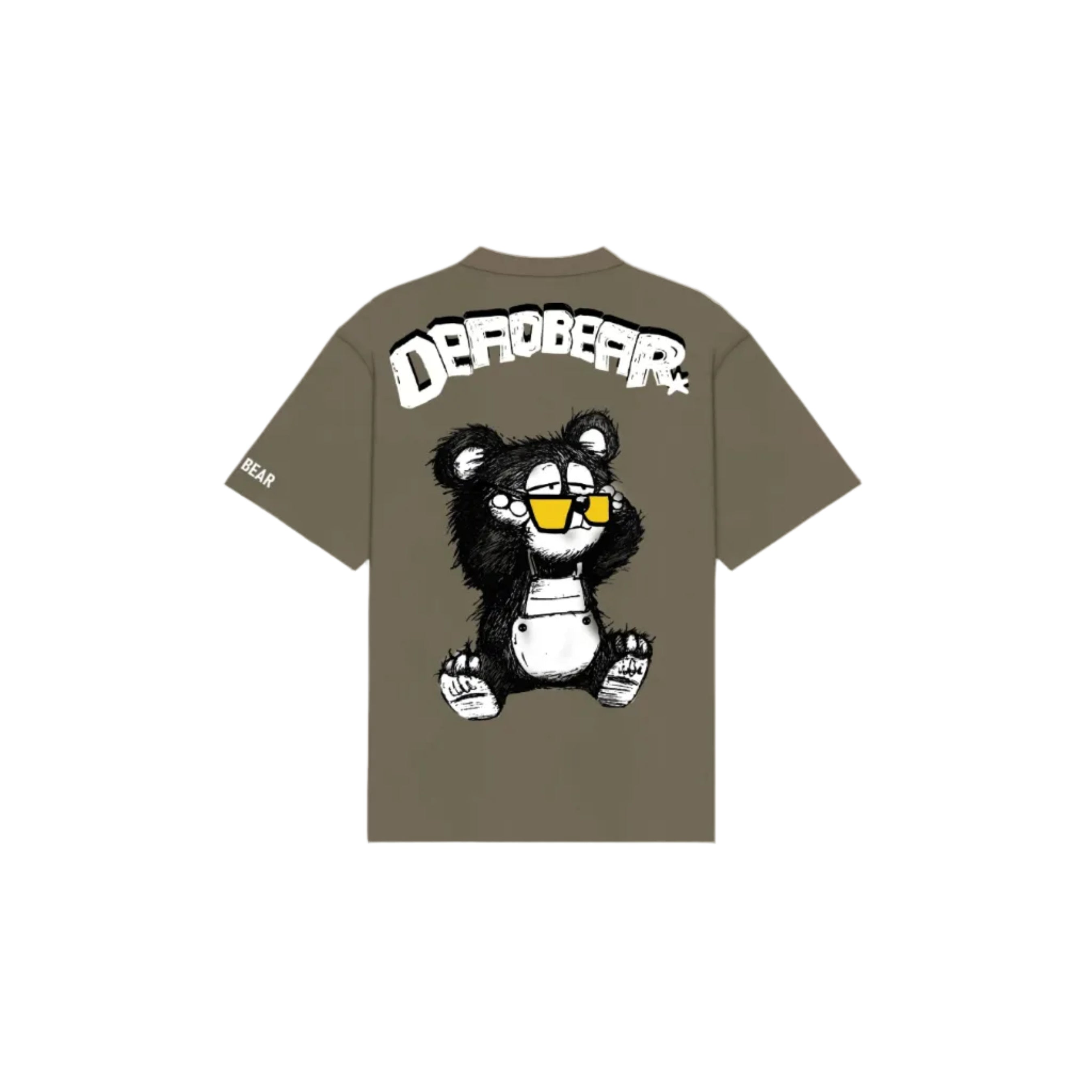 Scribbled Bear Tee Brown