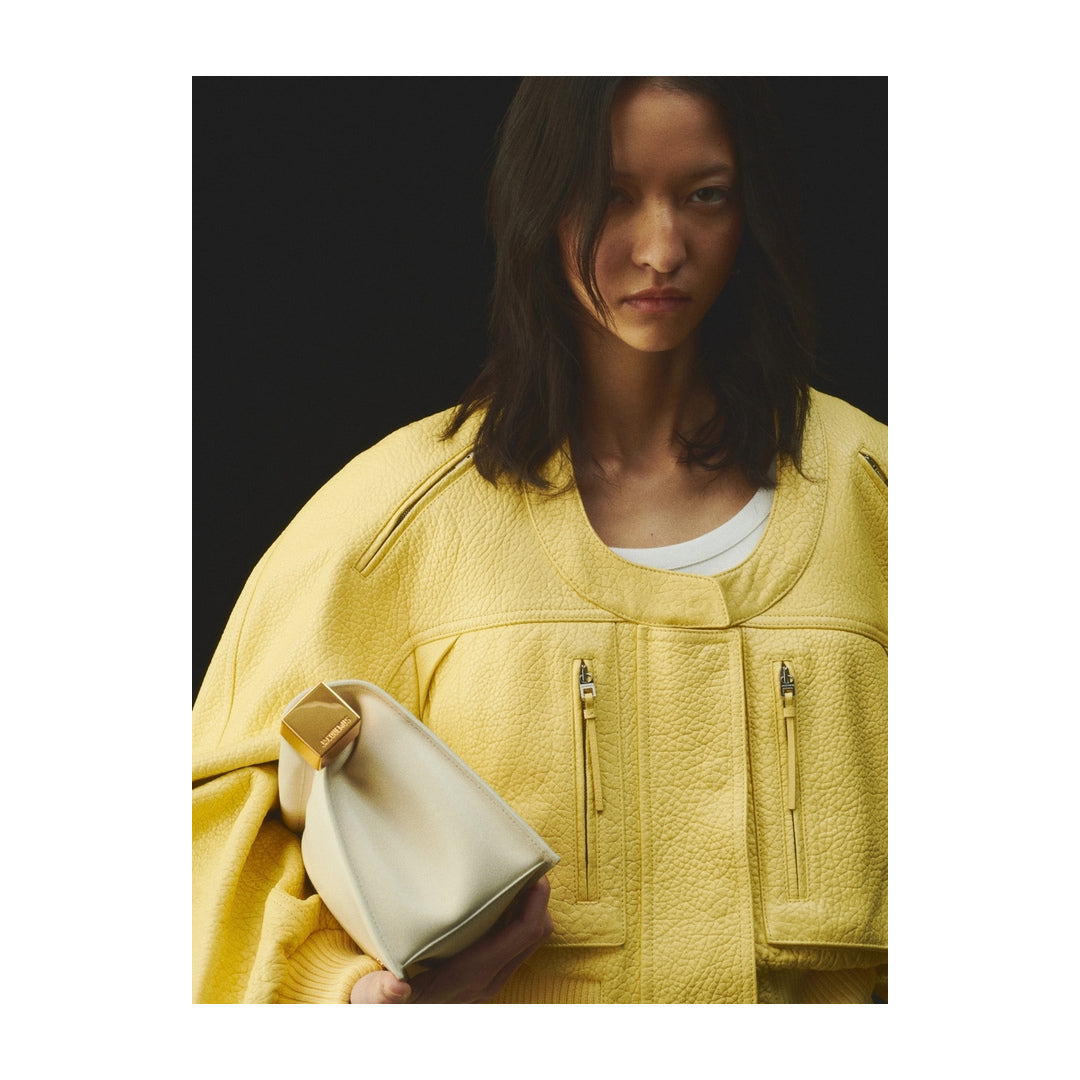 jacquemus The Rond Carré clutch Light Ivory