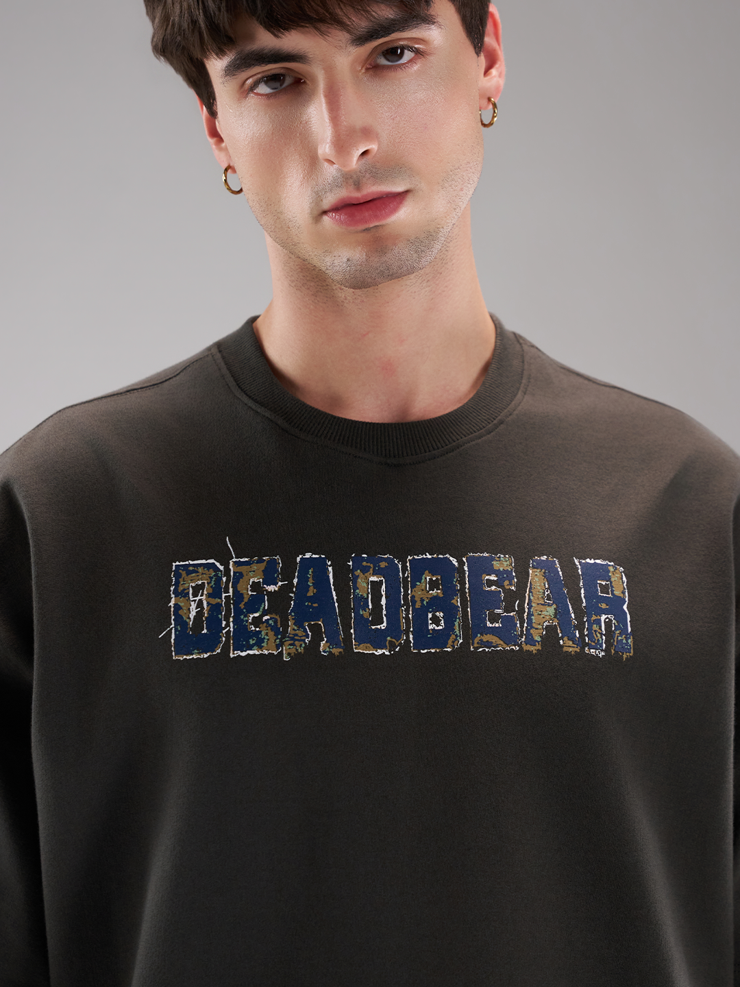Fake Denim Tee Grey