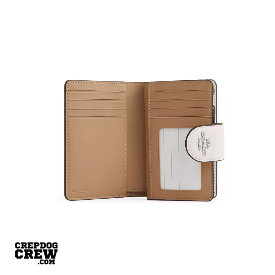 Coach Medium Corner Zip Wallet With Star Print novelty leather Silver