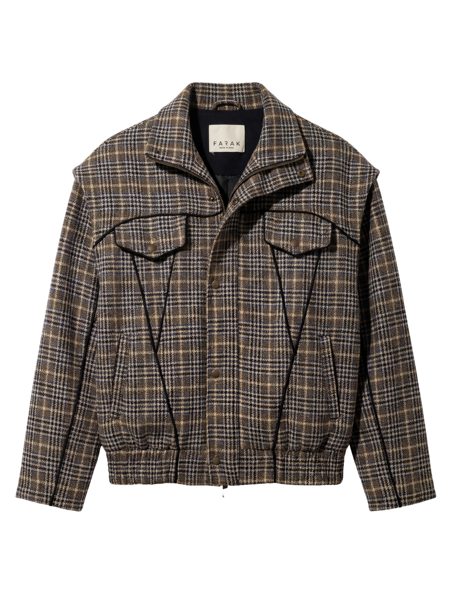 Plaid Bomber Jacket