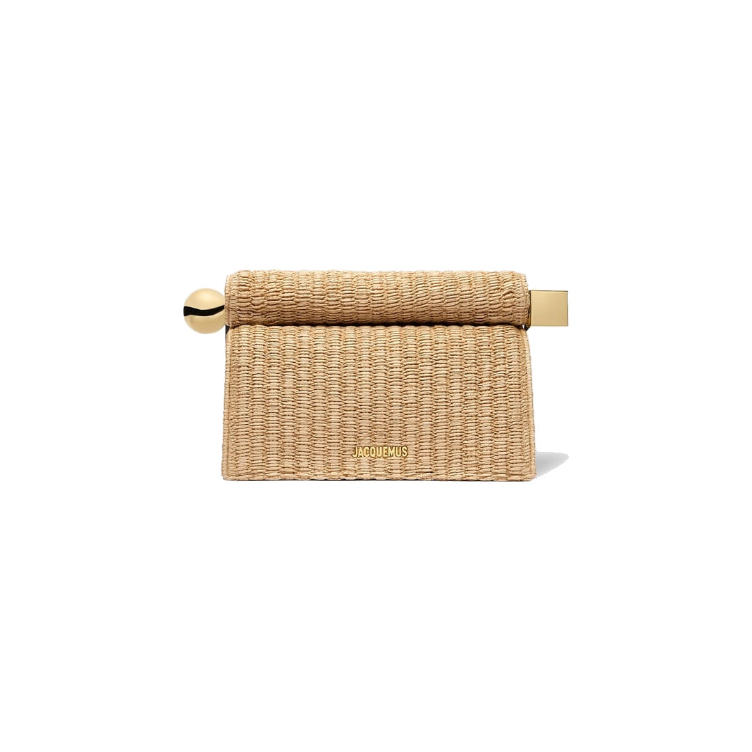 jacquemus The Rond Carré clutch Natural/Black