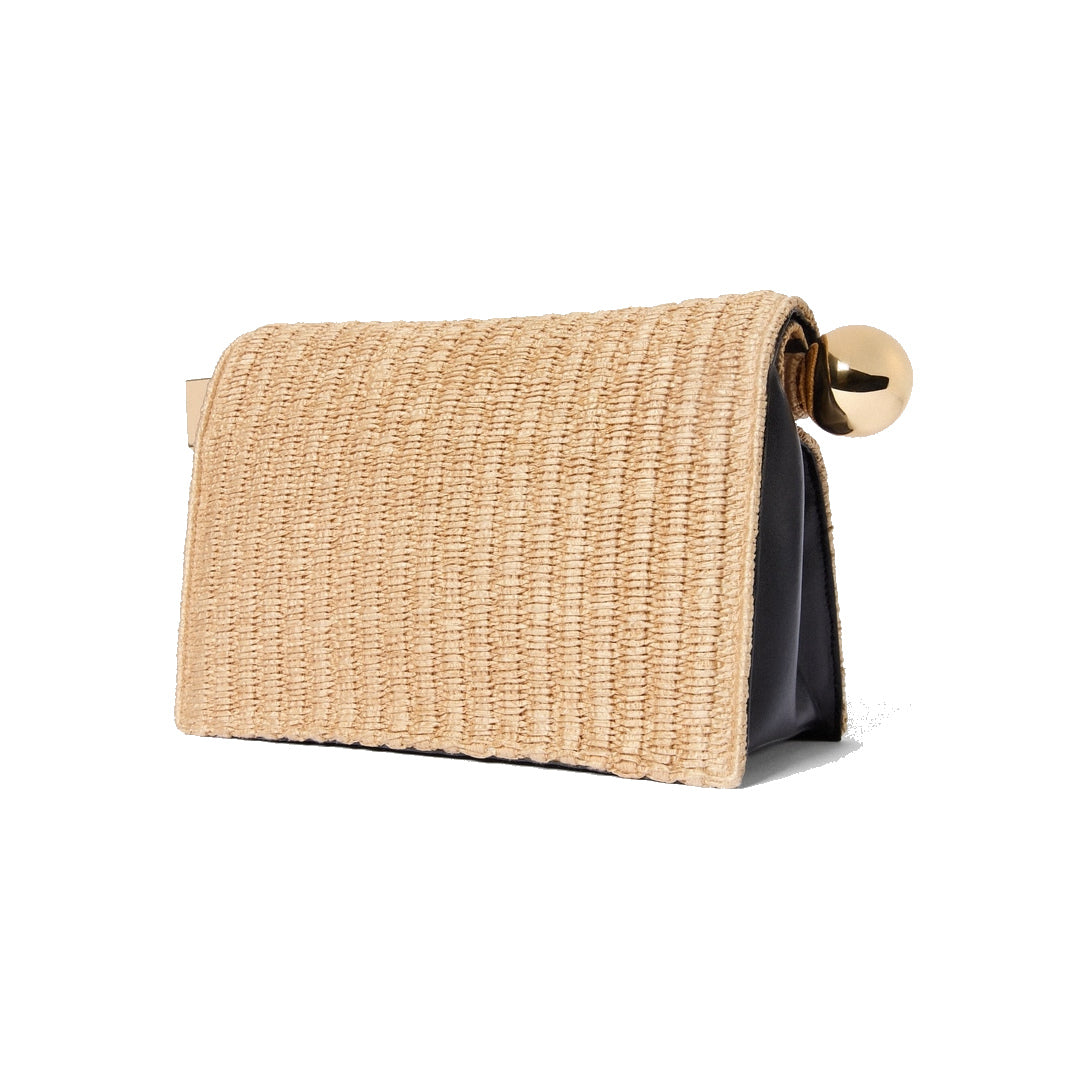 jacquemus The Rond Carré clutch Natural/Black