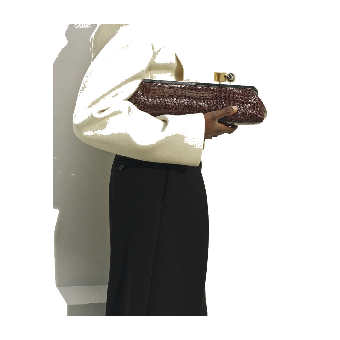 jacquemus The Salon clutch Brown