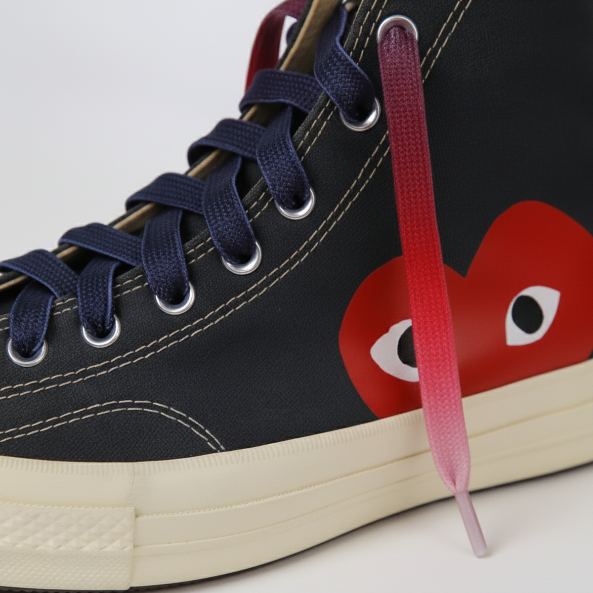 Berry Nebula Gradient Shoelaces | Red - Purple - Light Pink | Premium Gradient Flat Sneaker Laces by KNOTTY