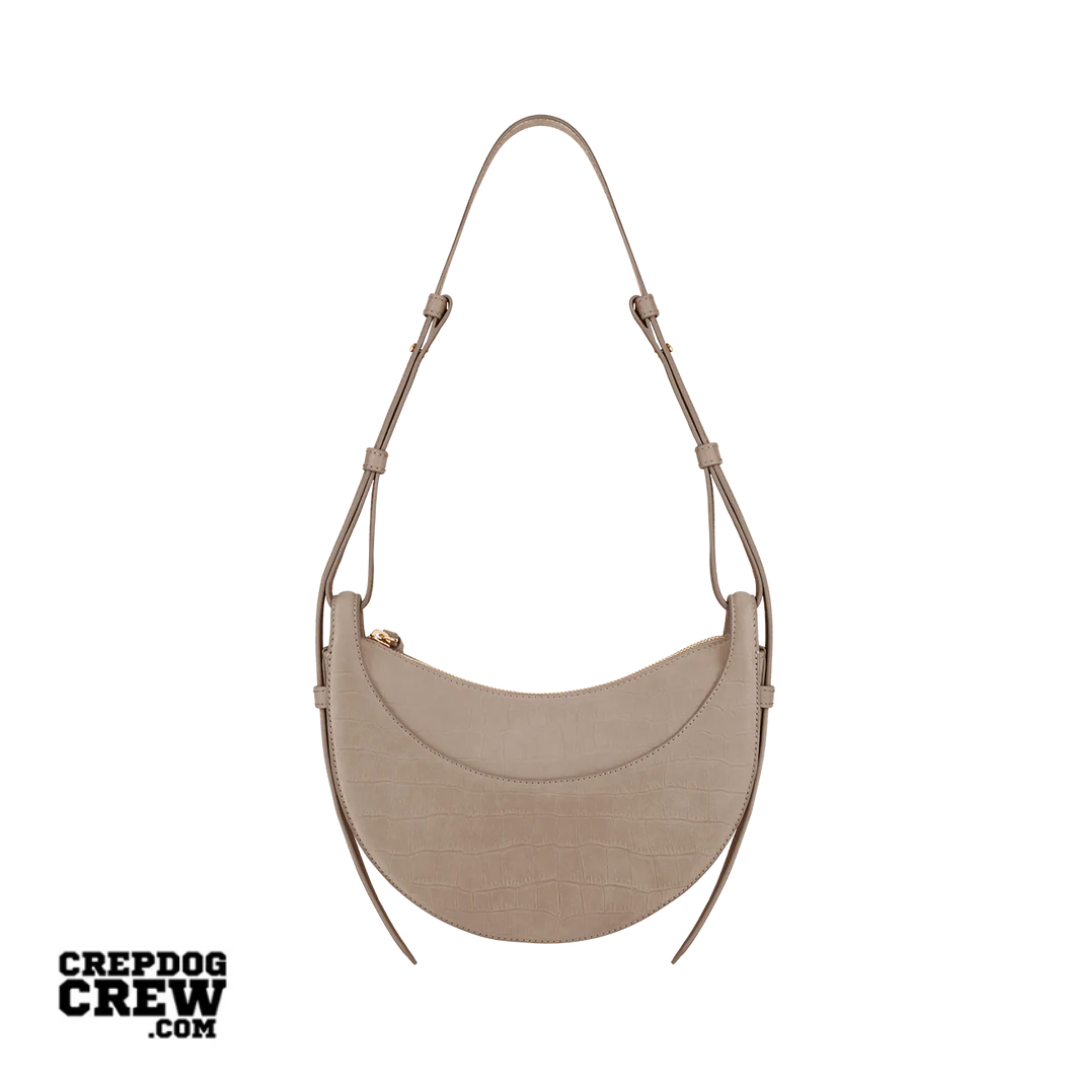 polene Numéro Dix Edition Crocodile Nubuck Taupe