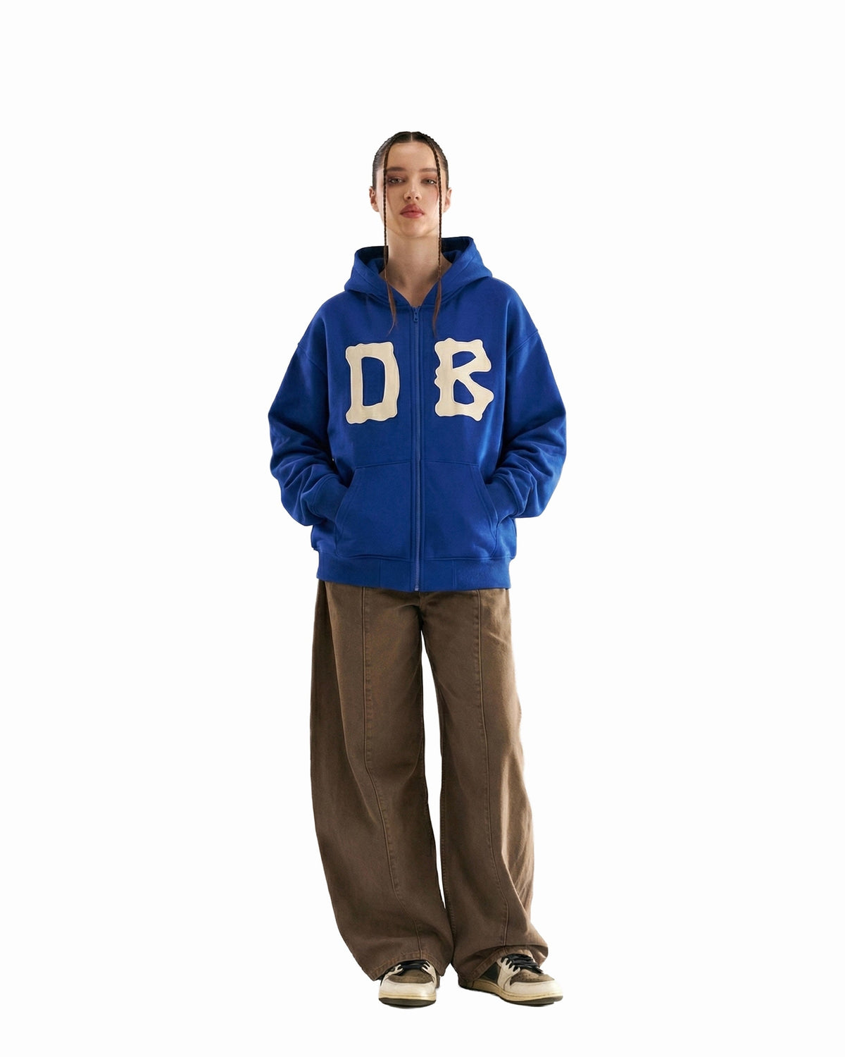 Bone Zipper Royal Blue