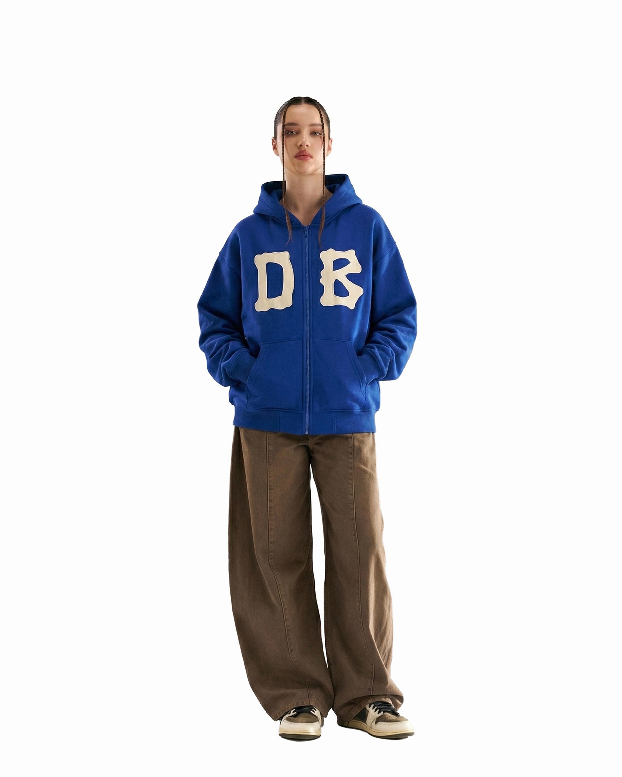 Bone Zipper Royal Blue