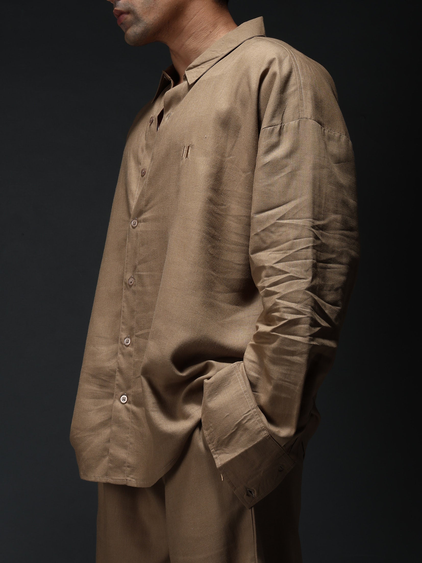 Mocha Brew Linen Shirt